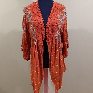Orange Pattern Kimono